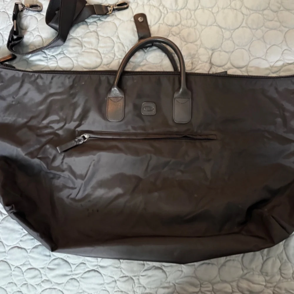 Bric's Milano Nylon Duffle Bag Black on Black